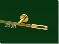 Gardinenstange Innenlauf Messing glanz Design 16mm Modell Lino
