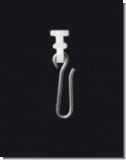 Gleiter mit Edelstahlhaken f�r schwere Gardinen & Duschvorh�nge