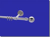 Gardinenstange Chrom glanz 16 mm Ball
