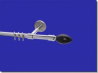 Gardinenstange Chrom glanz 16 mm Tr�ne