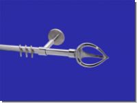 Gardinenstange Chrom glanz 16 mm Flamme