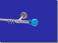 Gardinenstange Chrom glanz 16 mm Ozeanblau