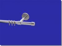 Gardinenstange Chrom glanz 16 mm Kappe