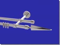 Gardinenstange Chrom glanz Design 16mm Modell Palma