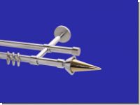 Gardinenstange Chrom glanz Design 16mm Modell Fortana