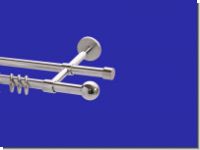 Gardinenstange Chrom glanz Design 16mm Modell Bologna