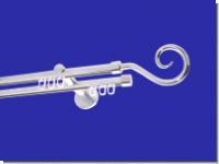 Gardinenstange Innenlauf Chrom glanz Design 16mm Modell Roma