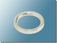 Ring mit Faltenlegehaken Edelstahloptik
