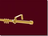 Gardinenstange Messing matt Design 16 mm Kappe Einfacher Tr�ger