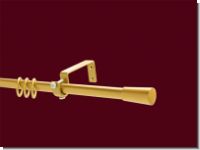 Gardinenstange Messing matt Design 16 mm Mallorca Einfacher Tr�g