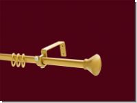 Gardinenstange Messing matt Design 16 mm Barcelona Einfacher Tr�