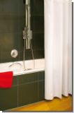 Duschvorhang extra lang nach Ma� bis 2,80 m H�he Trevira CS