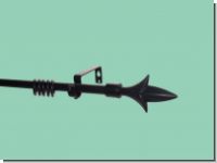 Gardinenstange schwarz 16 mm Modell Sabine