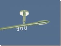 Gardinenstange Deckentr�ger V2A/Innenlauf 16mm Rillenpatrone 1lf