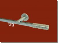 Gardinenstange Innenlauf Edelstahldesign 20 mm Alfonso