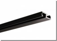 Vorhangschiene Aluminium schwarz oder wei� Modell 170 1 l�ufig