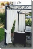 Outdoor Vorhang Poros nach Ma� bis 290 cm hoch fix fertig gen�ht