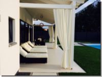 Outdoor Vorhang Poros nach Ma� bis 290 cm hoch fix fertig gen�ht