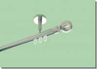 Gardinenstange Decke Edelstahl Innenlauf 20mm Rillenkugel 1lfg