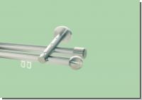 Gardinenstange Innenlaufsystem Edelstahl 20 mm kleine Kugel dopp