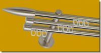 Gardinenstange Innenlaufsystem 3 l�ufig 16mm Modell Flamme