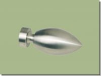 Endst�ck Tr�ne Edelstahl f�r 20mm Gardinenstangen Rohre