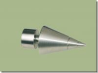 Endst�ck Rillenkegel Edelstahl f�r 20mm Gardinenstangen  Rohre