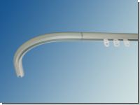 Bogen f�r Gardinenstange 20 mm Innenlaufsystem silber