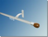 Gardinenstange 20mm  Innenlaufsystem Alu silber 1 lfg   Modell H