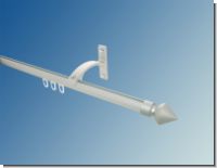 Gardinenstange 20mm  Innenlaufsystem Alu silber 1 lfg Modell Keg