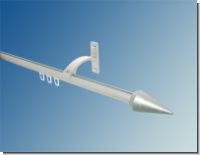 Gardinenstange 20mm  Innenlaufsystem Alu silber 1 lfg Modell Met