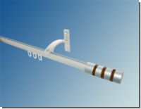 Gardinenstange 20mm  Innenlaufsystem Alu silber 1 lfg Modell Zyl