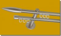 Gardinenstange Innenlaufsystem 16mm Edelstahl Design Flamme