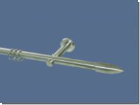 Gardinenstange Edelstahl Rundrohr 16mm Rillenpatrone Tr�ger offe