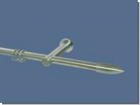Gardinenstange Edelstahl Rundrohr 16mm Rillenpatrone Tr�ger gesc