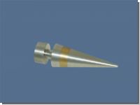 Endst�ck Bicolor Messing Edelstahl f�r 16mm Gardinenstangen