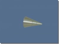 Endst�ck Rillenkegel Edelstahl f�r 16mm Gardinenstangen