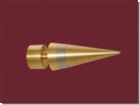 Endst�ck 20 mm  Exclusive messing matt Edelstahl