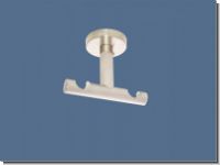 Deckentr�ger doppell�ufig Edelstahl f�r Gardinenstange 20mm