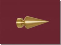 Endst�ck Kegel messing matt f�r 20mm�