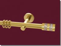 Gardinenstange Swarovski 20mm Messing glanz Margrethe