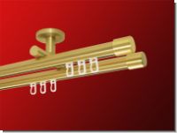 Gardinenstange Deckentr�ger Innenlaufsystem dppl. 20 mm Kappe