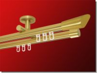 Gardinenstange Deckentr�ger Innenlaufsystem dppl. 20 mm Marbella