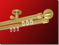 Gardinenstange Deckentr�ger Innenlaufsystem dppl. 20 mm Rillenku