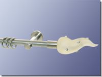 Gardinenstange Nickel geb. 16 mm Cephei