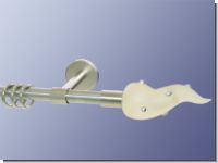 Gardinenstange Nickel geb. 16 mm Cephei