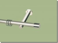 Gardinenstange Edelstahl 20 mm Kappe