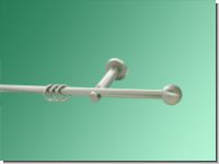 Gardinenstange Nickel geb�rstet 12mm Bologna 1 l�ufig