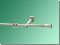 Gardinenstange Nickel geb�rstet 12mm Mallorca 1 l�ufig