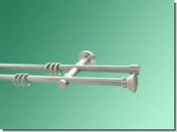 Gardinenstange Nickel geb 12mm Teneriffa doppell.